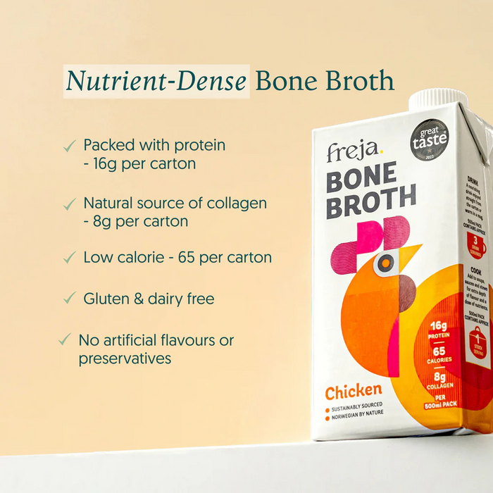 Freja Chicken Bone Broth Liquid 500ml x 6