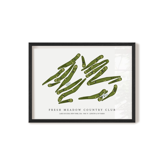 Fresh Meadow Country Club | Golf Course Map | Black+Frame