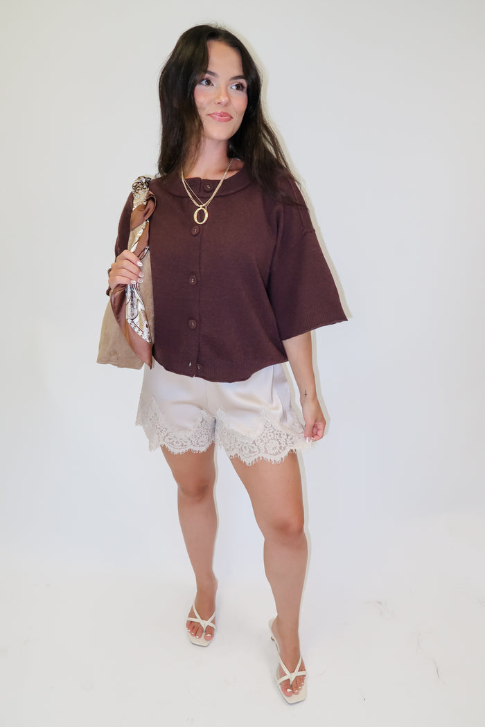 Front Porch Boxy Button Front Cardigan - The Pink Tulip Clothing