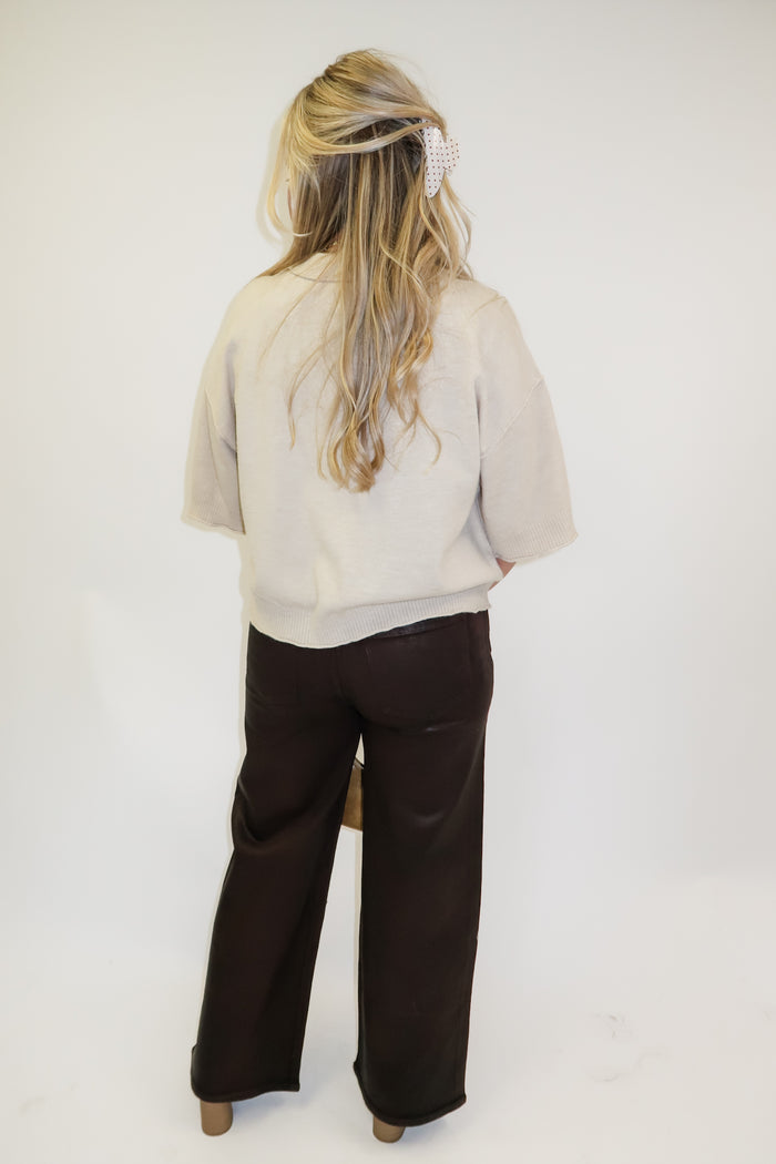 Front Porch Boxy Button Front Cardigan - The Pink Tulip Clothing