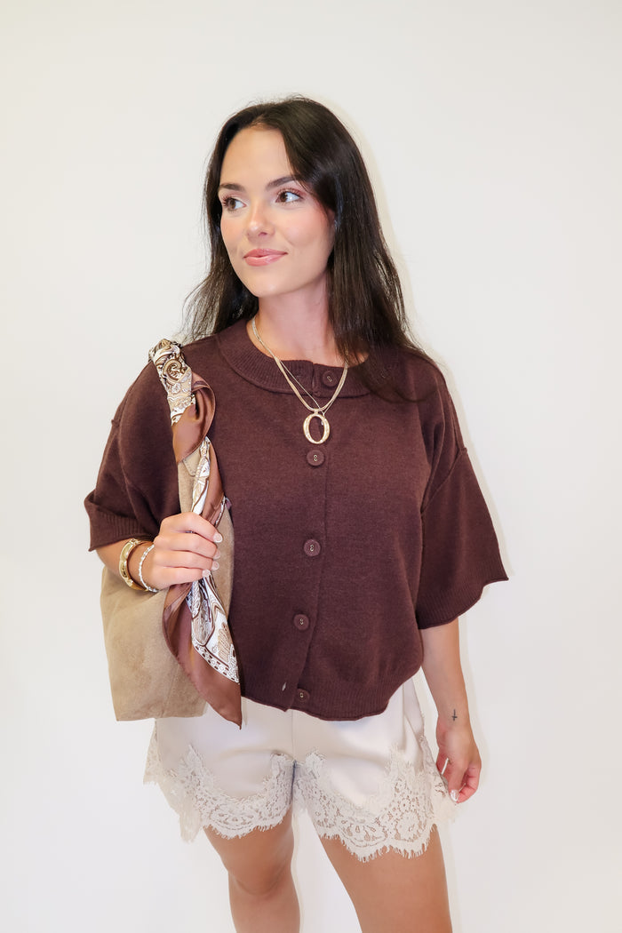 Front Porch Boxy Button Front Cardigan - The Pink Tulip Clothing