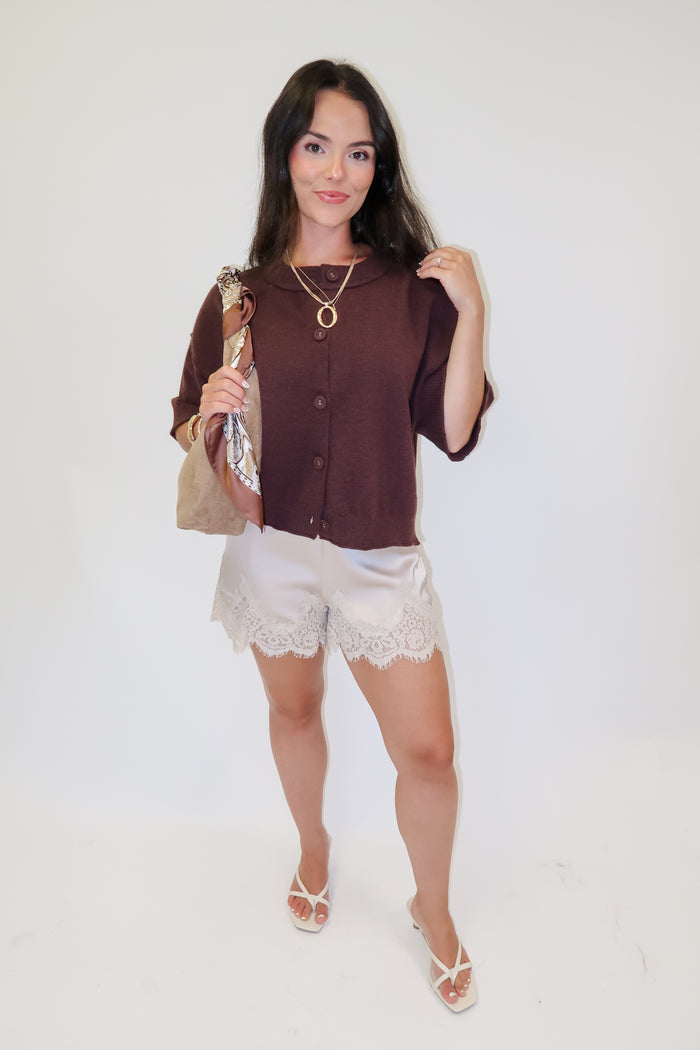 Front Porch Boxy Button Front Cardigan - The Pink Tulip Clothing