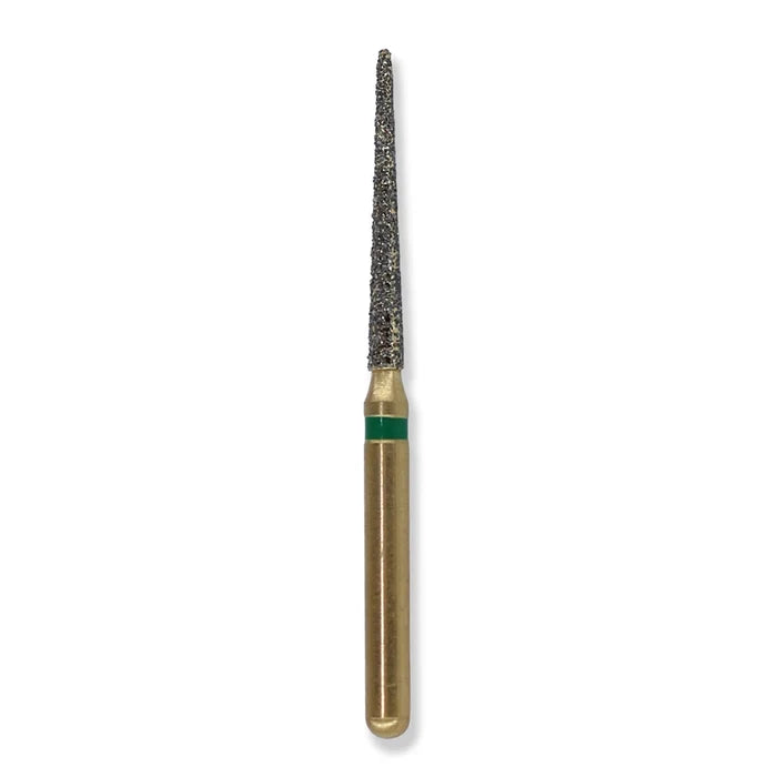 G/167-012 (859) 10-Pk , Multi use Gold Diamond Bur Needle Taper Shaped