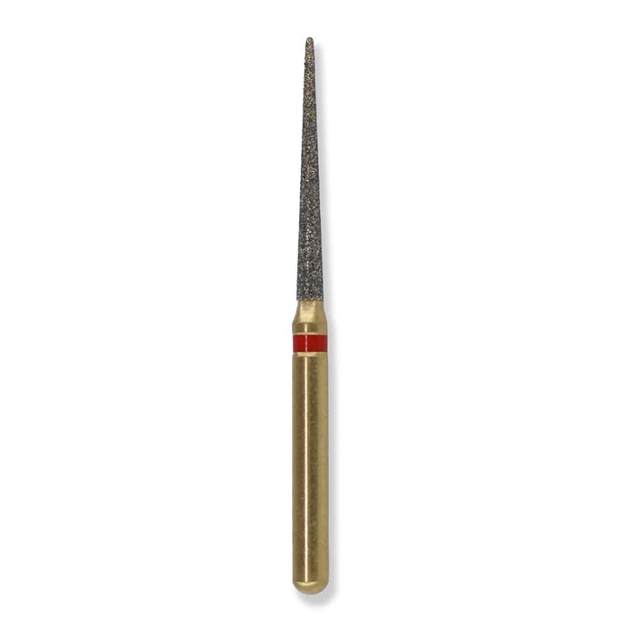 G/167-012 (859) 10-Pk , Multi use Gold Diamond Bur Needle Taper Shaped