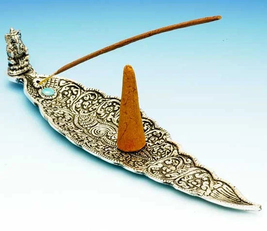 Ganesha boat Incense Burner