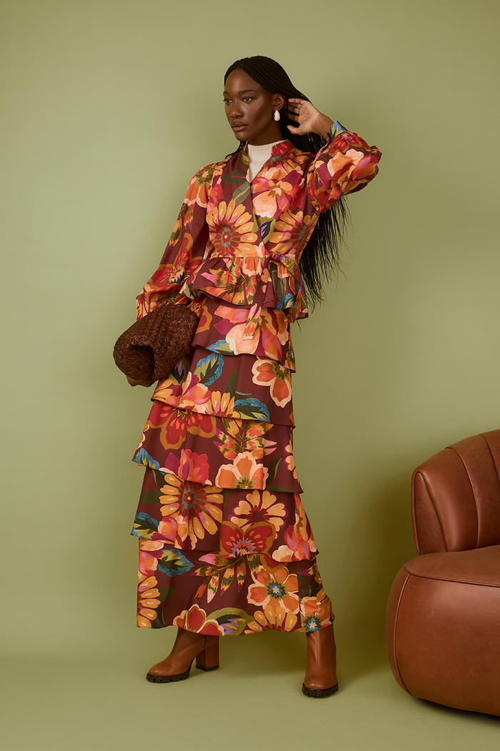 Garden Print Skirt_1