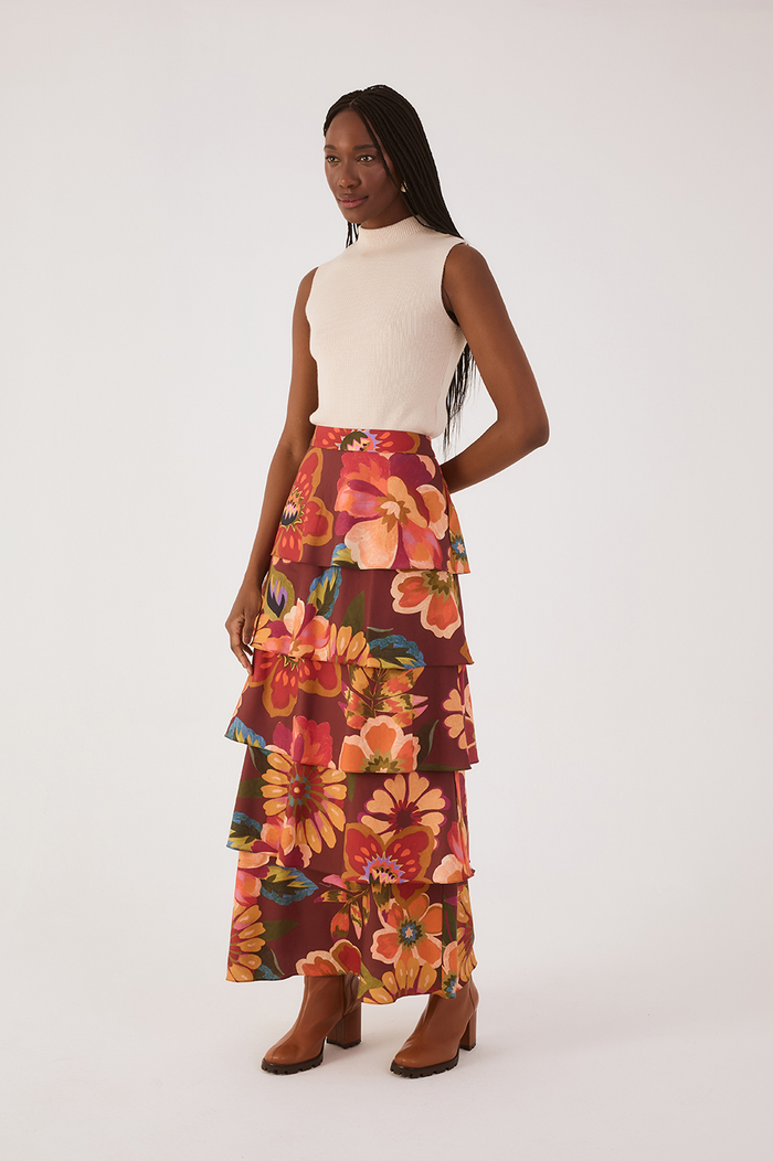 Garden Print Skirt_4