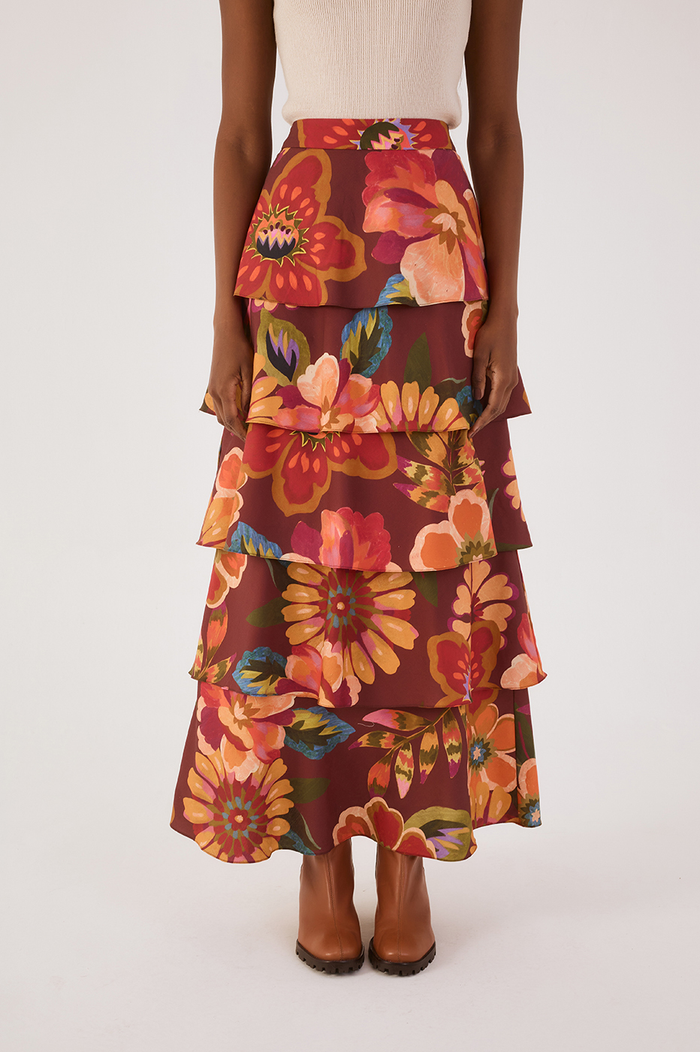 Garden Print Skirt_5