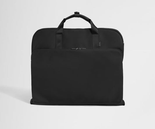 Front product view of the Garment Bag in Jet Black