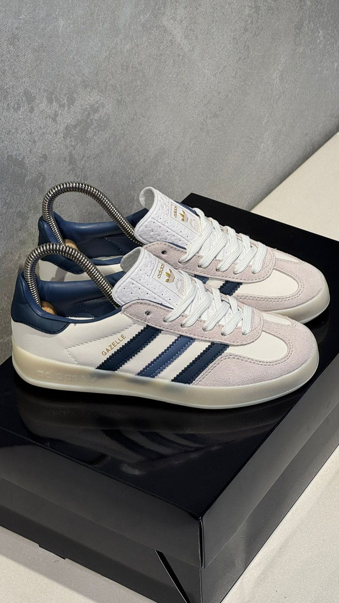 ADIDAS GAZELLE BLANCO AZUL