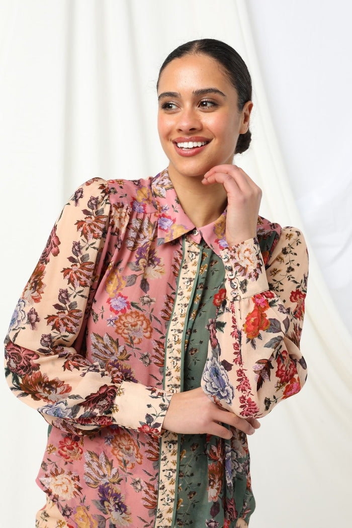 Womens Genevieve Blouse Multicolor 605ka043