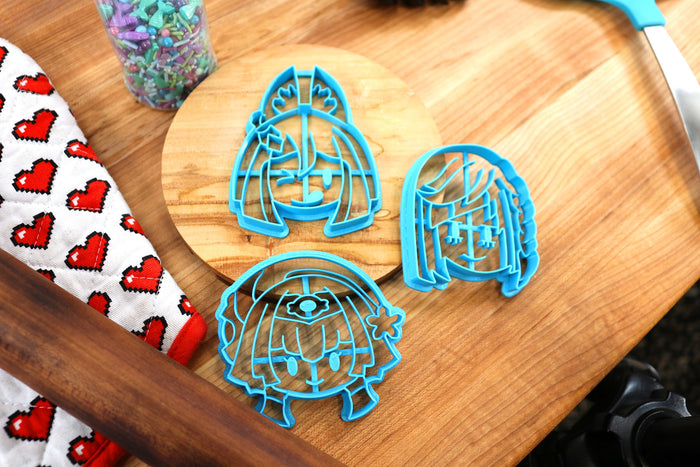 Genshin Impact Cookie Cutters Chibi Faces Set 12 - Candace, Collei, Dori, Tighnari, Yelan