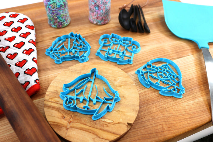 Genshin Impact Cookie Cutters Chibi Faces Set 13 - Alhaitham, Layla, Nahida, Nilou, Yao Yao