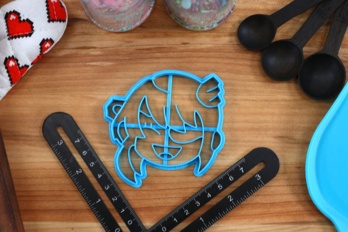Genshin Impact Cookie Cutters Chibi Faces Set 7 - Beidou, Keqing, Fischl, Bennerr, Lisa