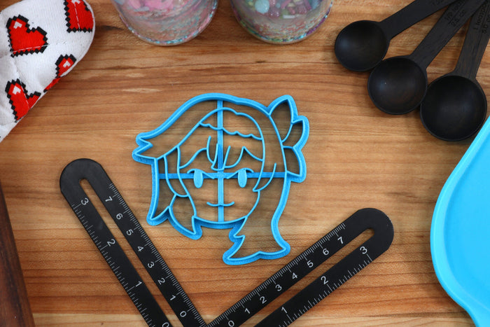 Genshin Impact Cookie Cutters Chibi Faces Set 8 - Eula, Xiangling, Xinyan, Yanfei, Kaedehara Kazuha