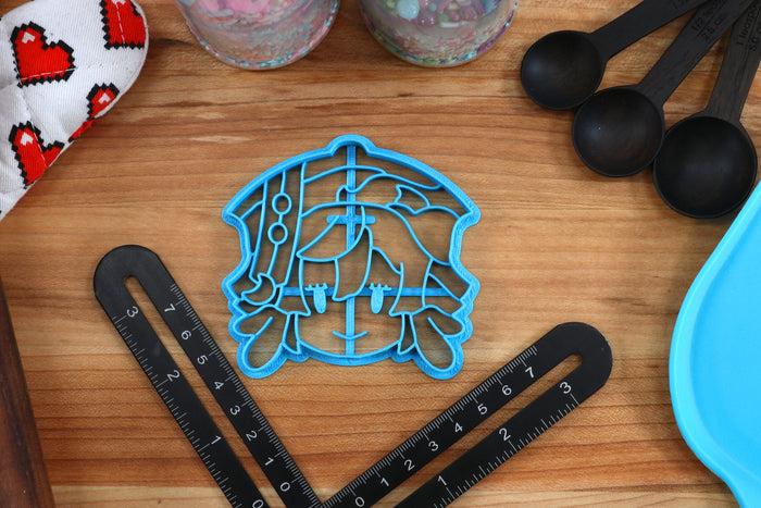 Genshin Impact Cookie Cutters Chibi Faces Set 8 - Eula, Xiangling, Xinyan, Yanfei, Kaedehara Kazuha