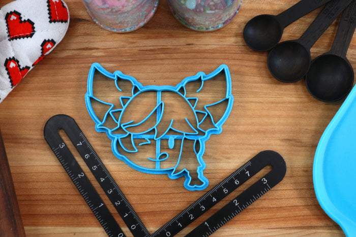 Genshin Impact Cookie Cutters Chibi Faces Set 8 - Eula, Xiangling, Xinyan, Yanfei, Kaedehara Kazuha