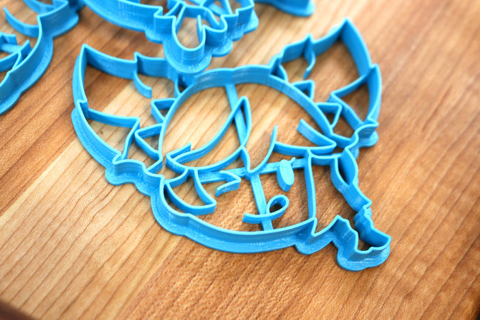Genshin Impact Cookie Cutters Chibi Faces Set 8 - Eula, Xiangling, Xinyan, Yanfei, Kaedehara Kazuha