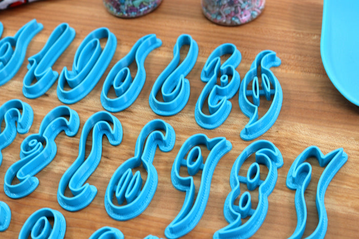Gerudo FONT Cookie Cutters - Fondant Letters, Letters for Cake decorating