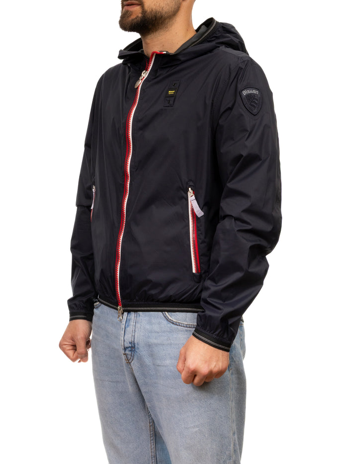 BLAUER giacca a vento logo blu 11214-DODGE 007111-888
