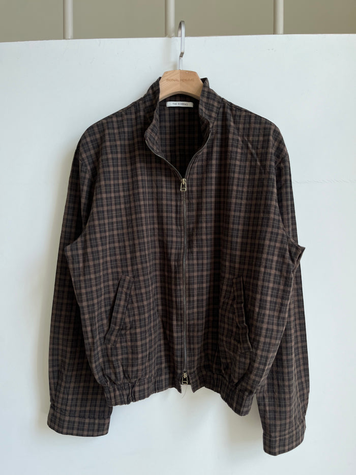 Glen Check Zip-Up Jacket