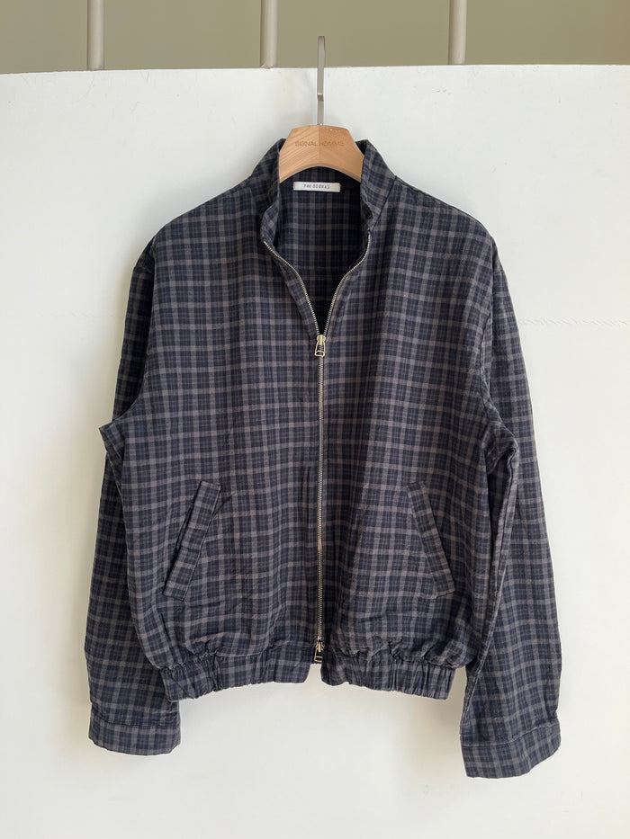 Glen Check Zip-Up Jacket
