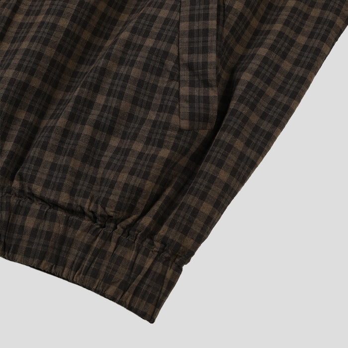 Glen Check Zip-Up Jacket