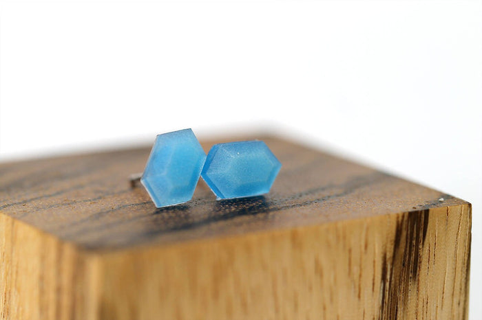 Zelda Earrings Glowing Rupee -Stainless Steel Stud- Legend of Zelda Breathe of the Wild - Nintendo/Zelda Gift