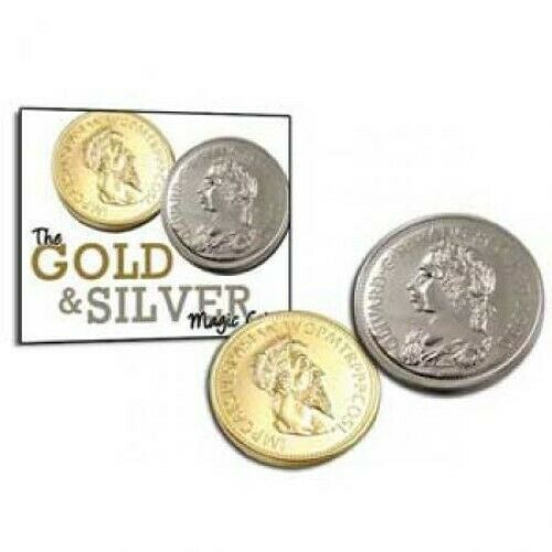 Gold and Silver Coin Magic Illusion - Coins Switch Places, Appear and Vanish!