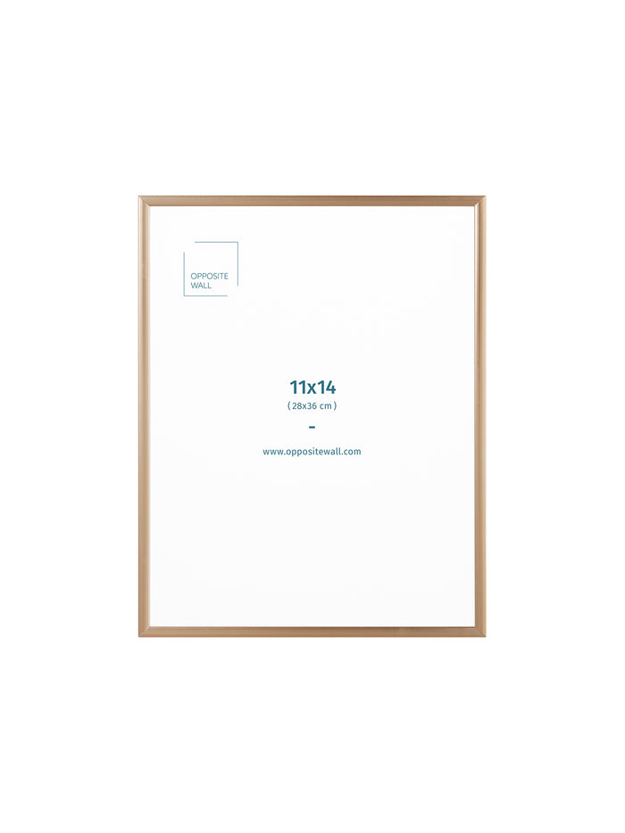 Gold Metal Frame, 11x14 in | 28x36 cm