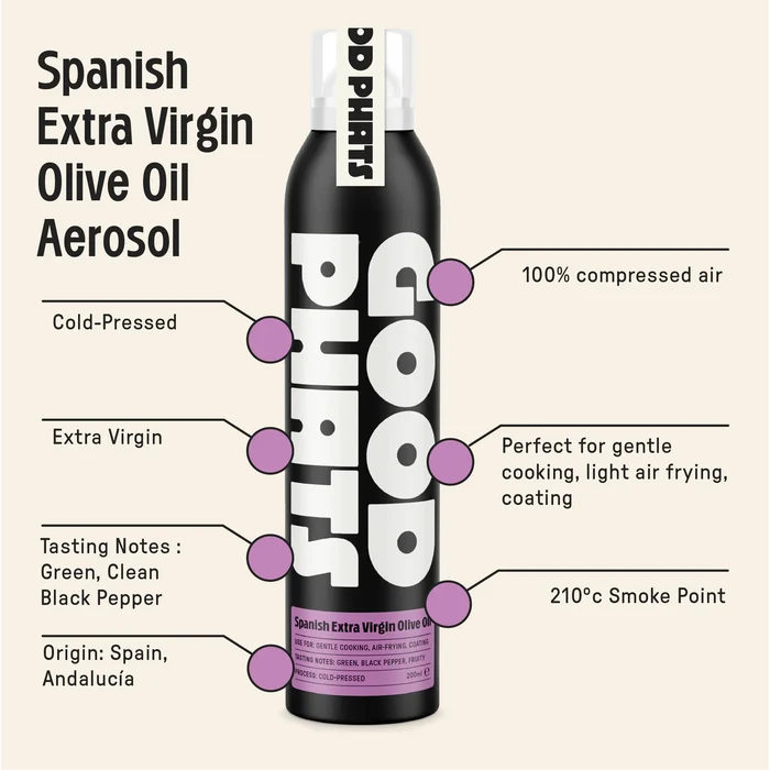 Good Phats Spanish Extra Virgin Olive Oil Aerosol 200ml