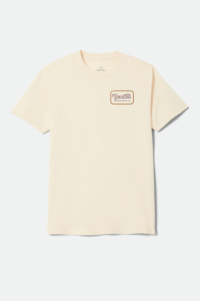 Men's Grade Standard T-Shirt in the color Cream/Burgundy/Rust - Front Product View