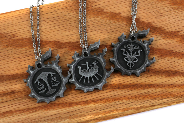 FFXIV Grand Company Charm Necklace -The Order of the Twin Adder- The Maelstrom - The Immortal Flames - FF14 Final Fantasy 14