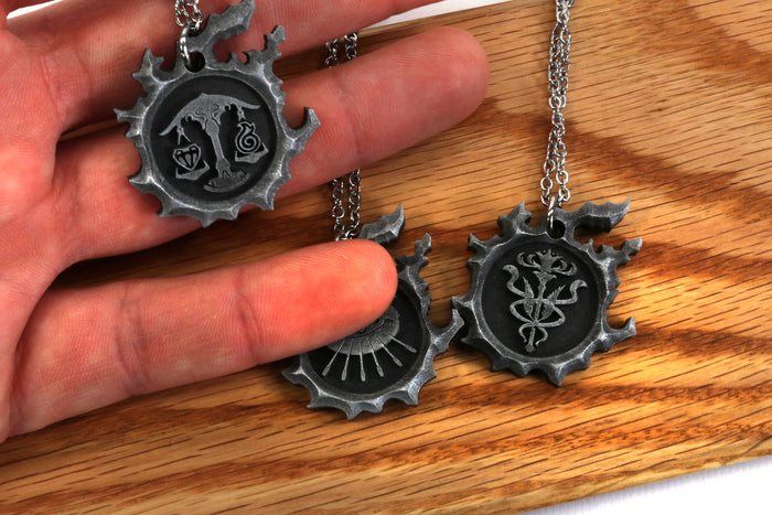 FFXIV Grand Company Charm Necklace -The Order of the Twin Adder- The Maelstrom - The Immortal Flames - FF14 Final Fantasy 14