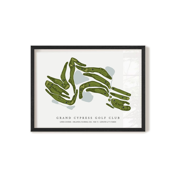 Grand Cypress Golf Club - Links Course | Golf Course Map | Black+Frame