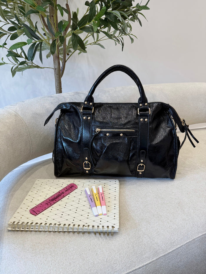 Grand sac irisé noir DS.Sélection