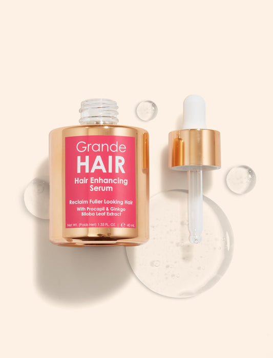 40 mL | GrandeHAIR Hair Enhancing Serum - Made with a nutrient-rich blend of peptides, vitamins botanical extracts for the appearance of thicker, healthier looking hair in just 8 weeks.