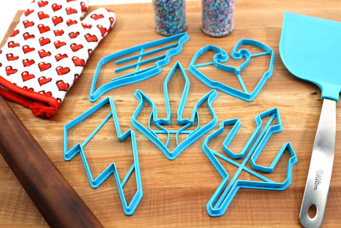 Greek God Cookie Cutters - Aphrodite, Ares, Hades, Hermes, Poseidon, Zeus - Gift for Olympic Fans