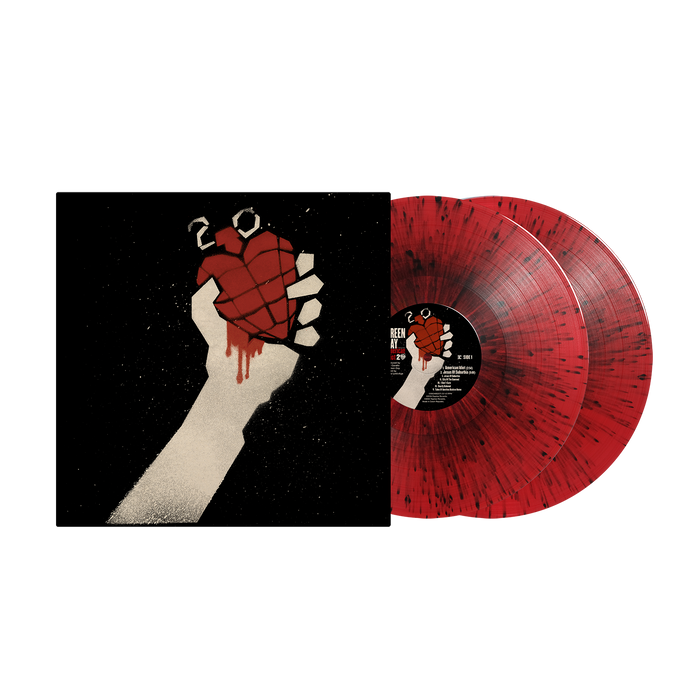 GREEN DAY - AMERICAN IDIOT - 20TH ANNIVERSARY EDITION - RED & BLACK SPLATTER COLOR - 2-LP - VINYL LP