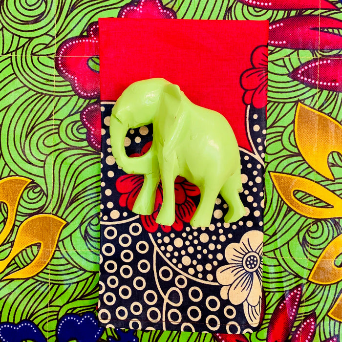 Green Elephant Napkin Rings - Ring Set