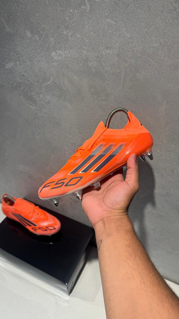 ADIDAS GUAYO F50 NARANJA TACHE PLATA