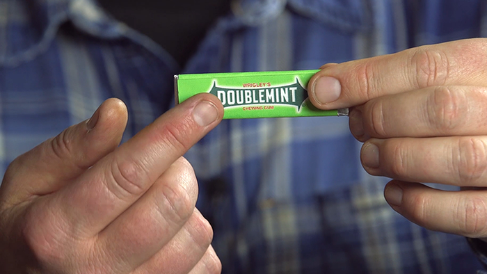 Gumfounded by Steve Rowe - A Gobsmacking, Organic Card Reveal on A Pack of Gum!