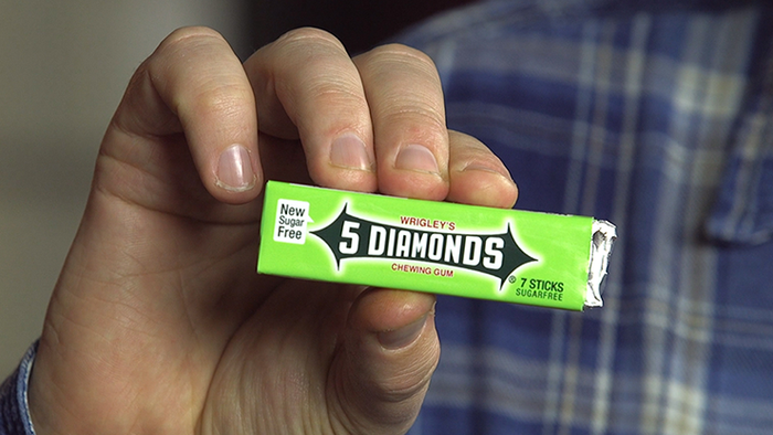 Gumfounded by Steve Rowe - A Gobsmacking, Organic Card Reveal on A Pack of Gum!