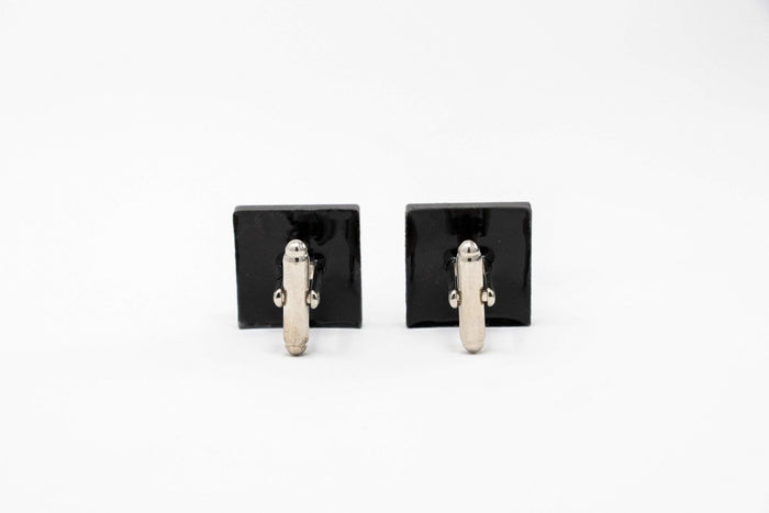 Gunbreaker FFXIV Cufflinks Metal Resin - GNB Final Fantasy XIV (FF14) - Soul Crystal - LootCaveCo