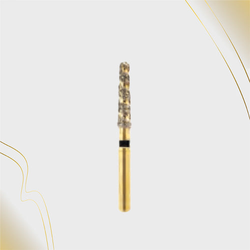 H/198-019SXC | (H856) 10-Pk , Multi use Gold Diamond Burs Spiral Shaped