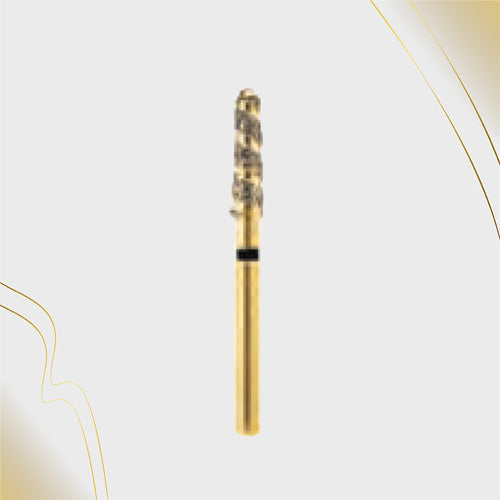 H/198-022XC | (H856) 10-Pk , Multi use Gold Diamond Burs Spiral Shaped