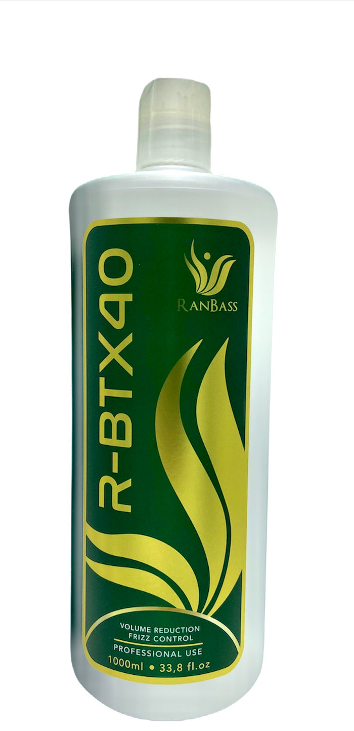 Hair Volume Reducer R-BTX40 Ranbass - 1L / 33.8fl oz (LARGE) - Hair with shine, nutrition, repair, softness and frizz control.
