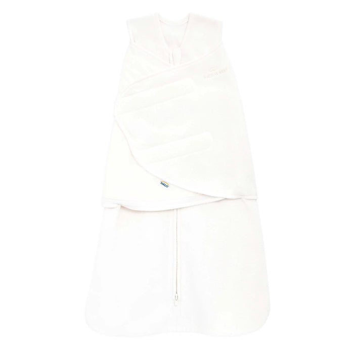 Halo SleepSack Swaddle-  Cream Micro Fleece 3.0