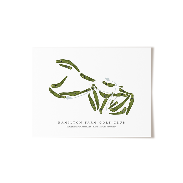 Hamilton Farm Golf Club | Golf Course Print | Unframed