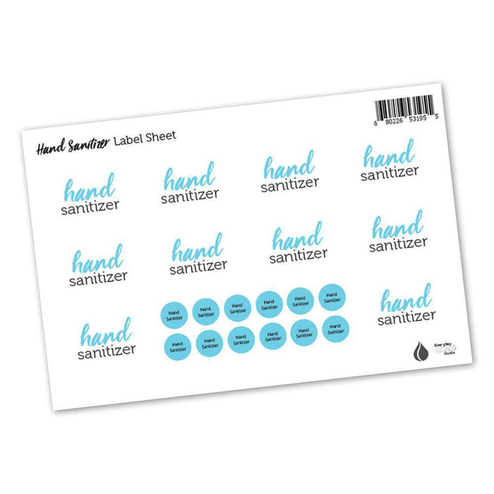 Hand Sanitizer Labels & Lid Stickers at Your Oil Tools